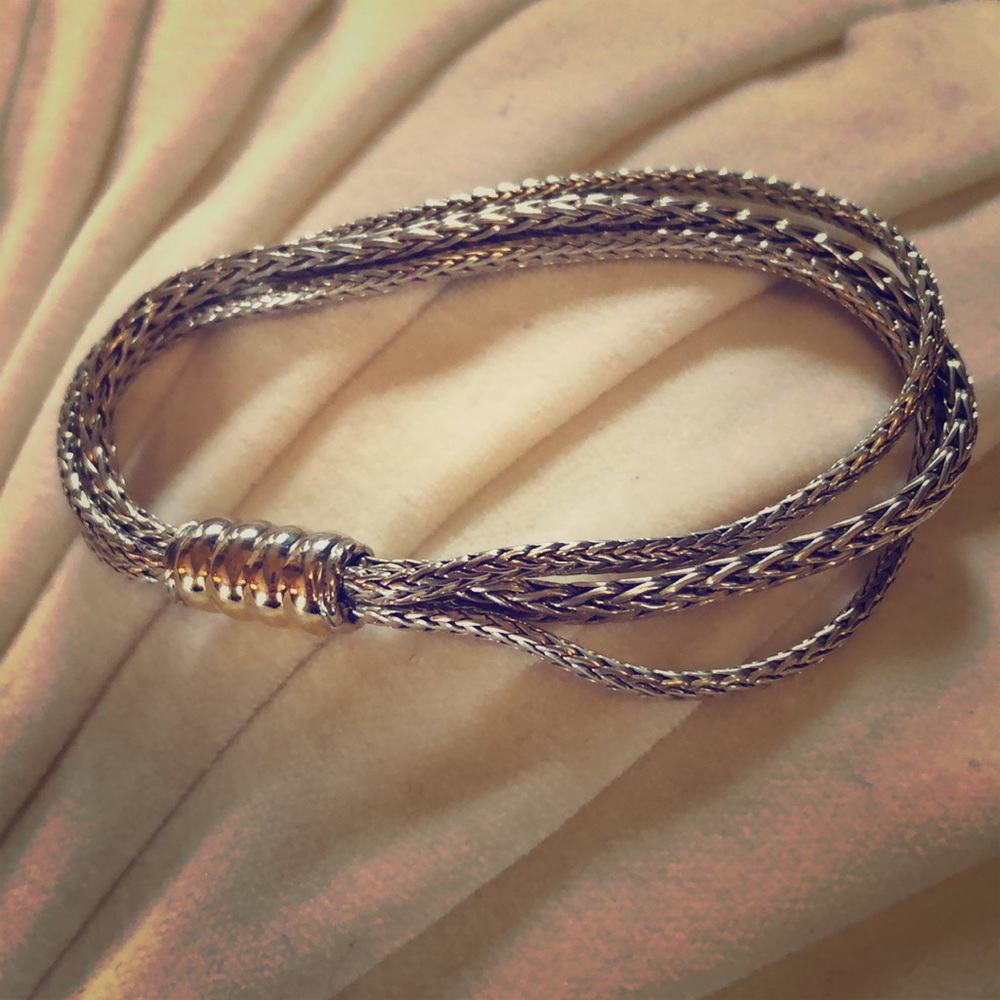 John Hardy Silver and Gold Bracelet